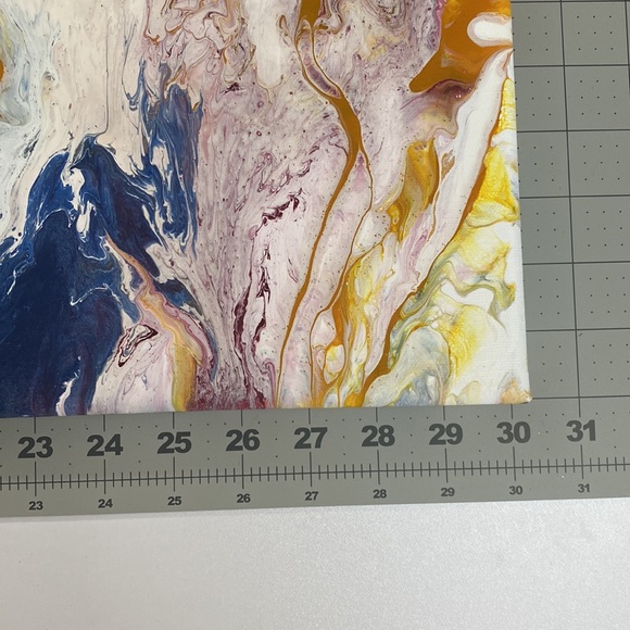 Handmade pouring acrylic painting. - Picture 7 of 8